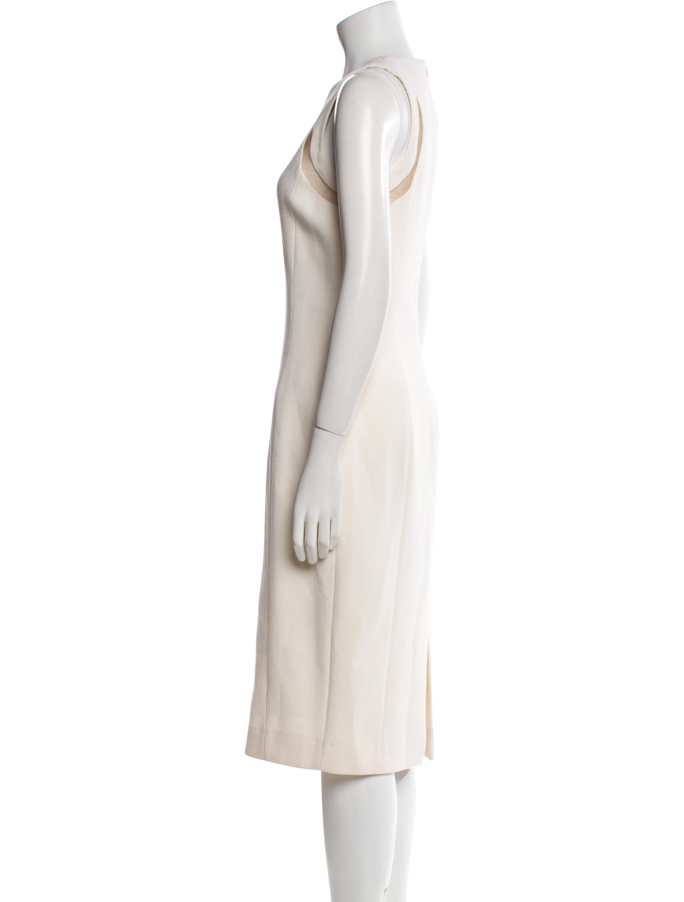 Michael Kors Virgin Wool Midi Length Dress